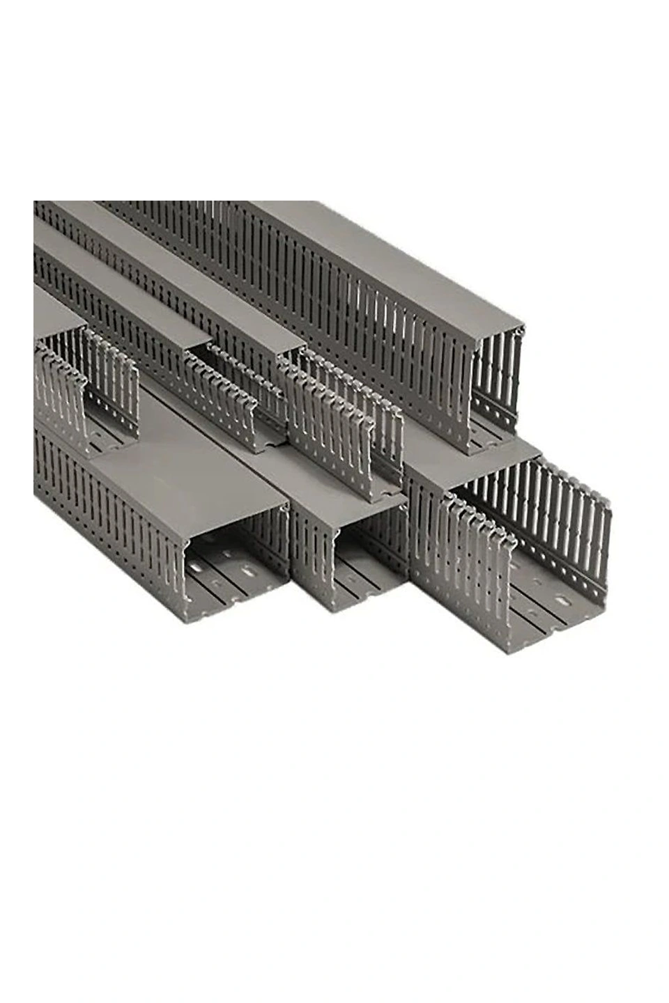 001 005 100060 20 17 Mutlusan 100X60 mm Delikli Gri Kablo Kanalı