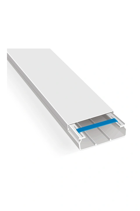 001 014 100040 20 00 Mutlusan Eko 100X40 mm KapalÄ± Tip Beyaz Kablo KanalÄ±