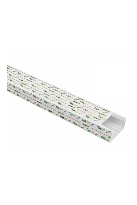 001 060 100050 20 00 Mutlusan Flaret 100X50 mm KapalÄ± Tip Beyaz Kablo KanalÄ±