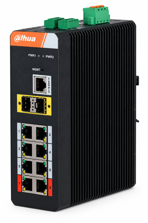 Dahua IS4210-8GT-120 Endüstriyel PoE Switch