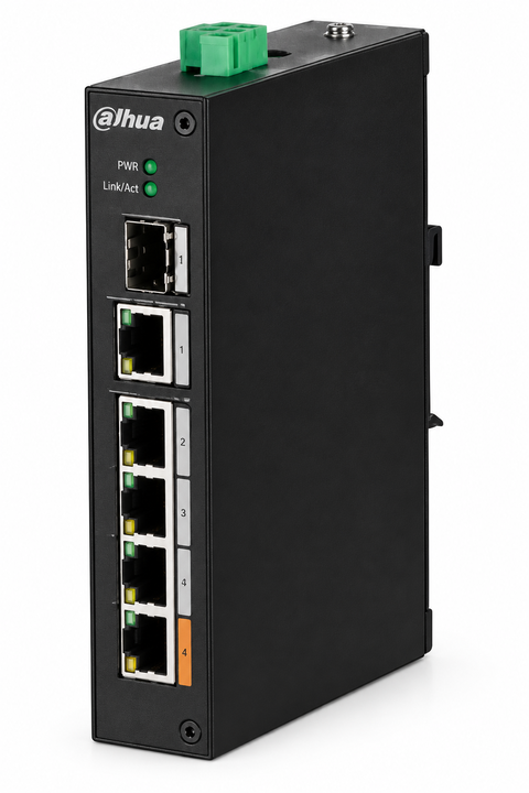 Dahua PFS3106-4ET-60-V2 Endüstriyel PoE Switch