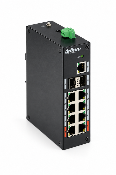 Dahua PFS3211-8GT-120-V2 Endüstriyel PoE Switch