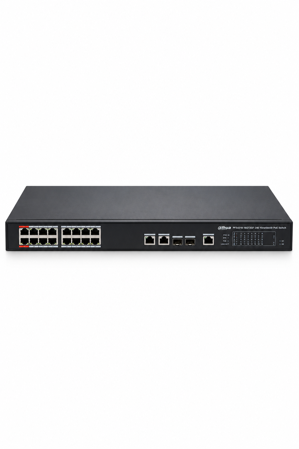 Dahua PFS4218-16GT2GF-240 Yönetilebilir PoE Switch