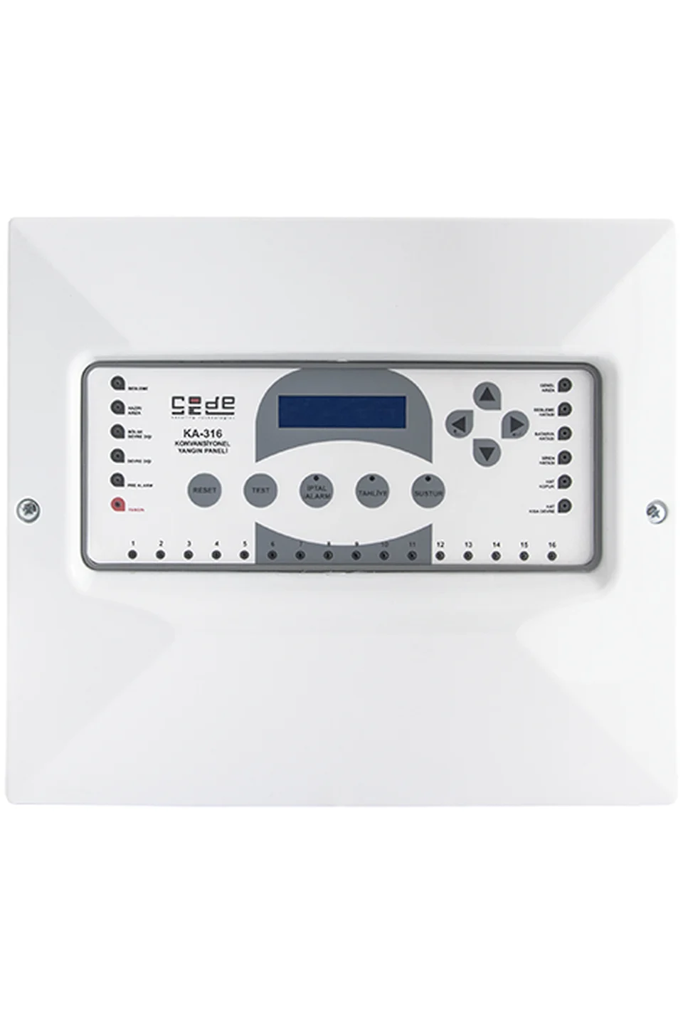 Codesec KA316 16 Bölge Konvansiyonel Yangın Alarm Paneli