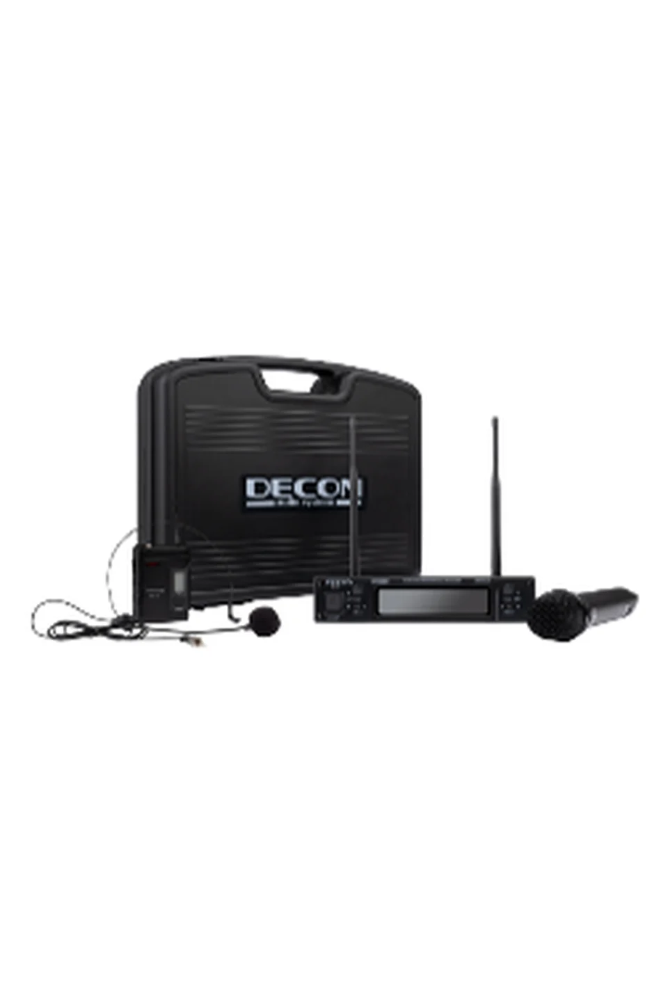 DM-402HT Decon 2 Kanal UHF El + Yaka (HeadSet) Mikrofon Seti