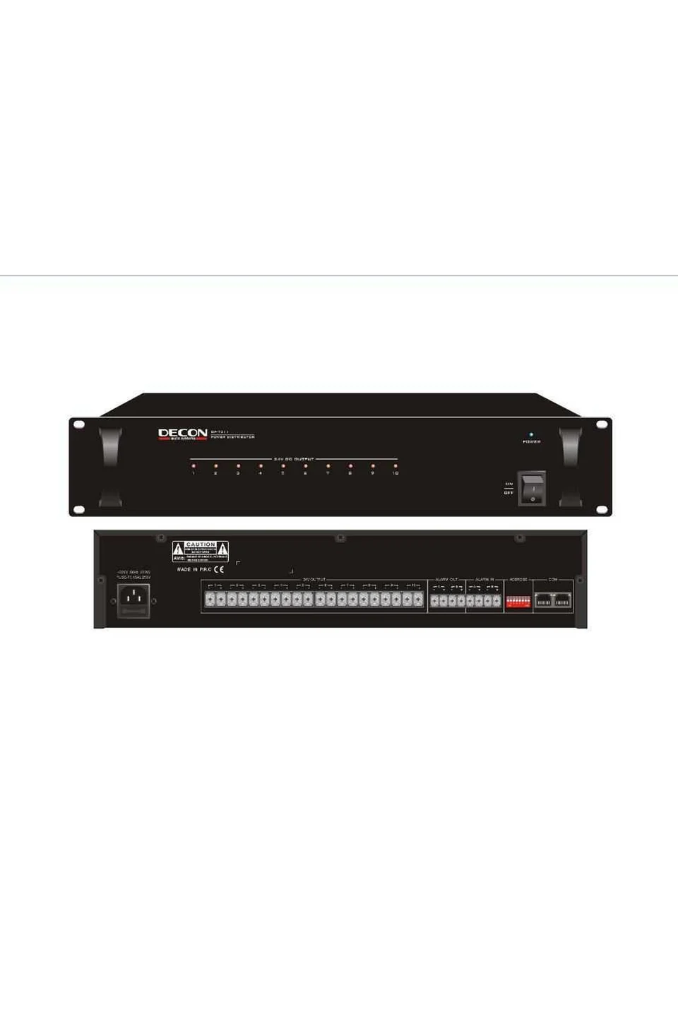 Decon DP-7211 10 Kanal CAT-5 Enerji Dağıtım Paneli