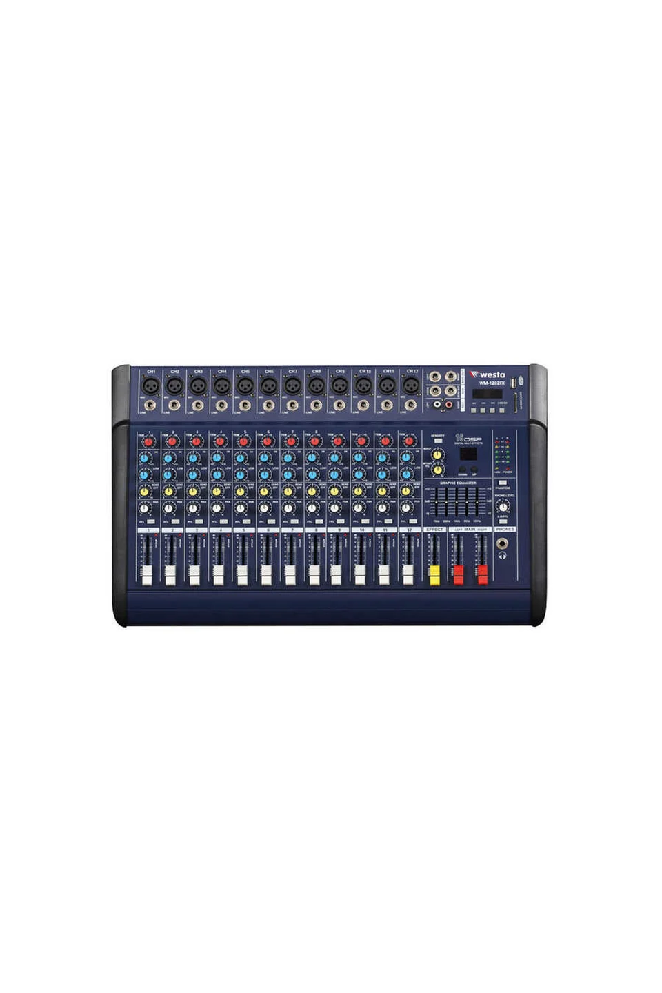 Decon WM-1202FX 12 Kanal 2 X 280W Power Mixer