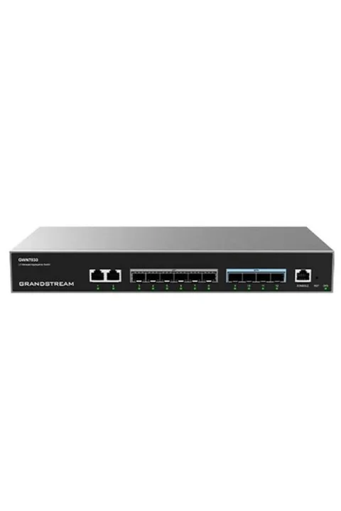Grandstream GWN7830 2 Port GB Ethernet, 6 Port GB SFP Port ve 4 Port 10G SFP Port Omurga Switch