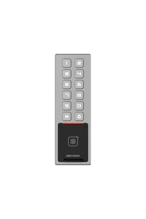Hikvision DS-K1T805MBFWX Parmak izi, Kart ve Şifreli Geçiş Kontrol Terminali Dış Mekan IP65-IK09