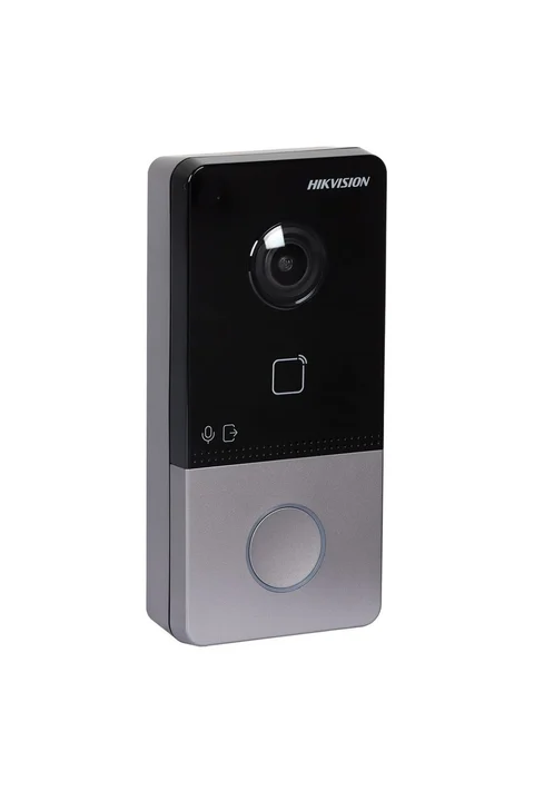 Hikvision DS-KV6113-WPE1 Villa Tipi Dış Ortam Tek Buton İP İnterkom Cihazı - Plastik Kasa