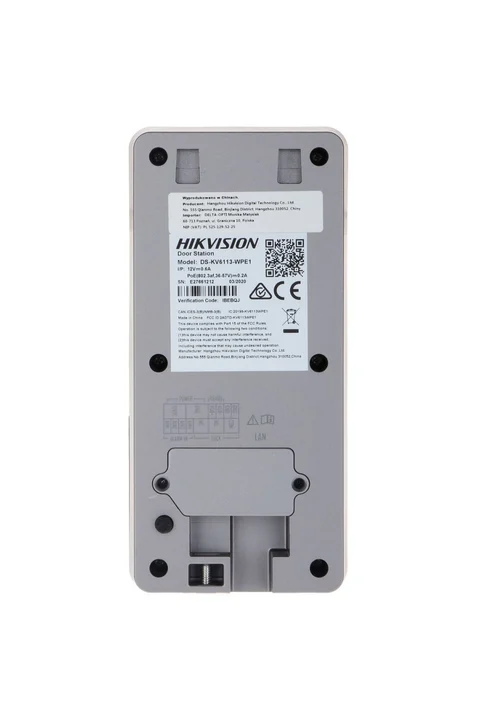 Hikvision DS-KV6113-WPE1 Villa Tipi Dış Ortam Tek Buton İP İnterkom Cihazı - Plastik Kasa