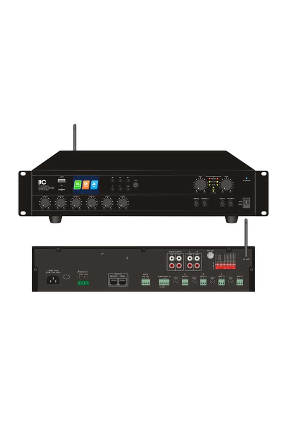 ITC T-4120UC 2 Kanal Dijital Mikser Amplifikatör