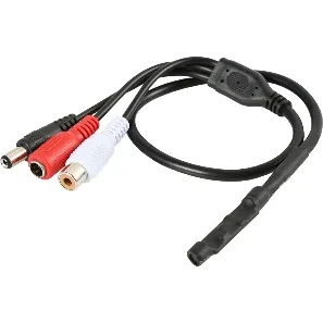 Kasliva KL-AU02 RCA ve DC Soketli Mini CCTV Mikrofon
