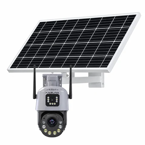 Kasliva KL-M05 6MP 36X 7/24 KAYIT 2 KAMERALI 4G Sim Kartlı Kamera 90W 40AH Solar Panel