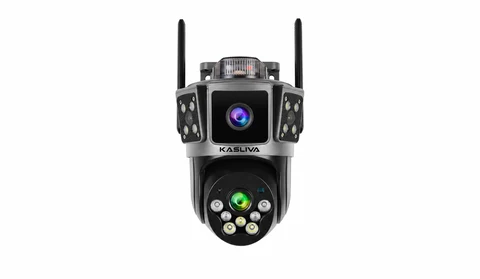 Kasliva KL-S322 4MP 2 Kameralı PTZ WiFi Sirenli Kamera
