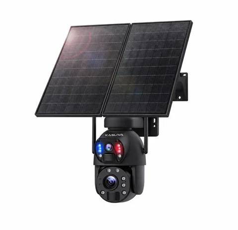 Kasliva KL-S436 6MP 36X Zoom Alarm Işıklı 2 Kameralı Solar PTZ 4G Sim Kartlı Kamera