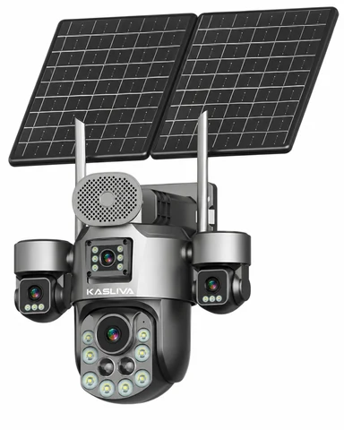 Kasliva KL-S447 4 Kameralı 36X OPTİK ZOOM Sim Kartlı AOV Çift Güneş Panelli Solar 12MP eSİM PTZ Kamera