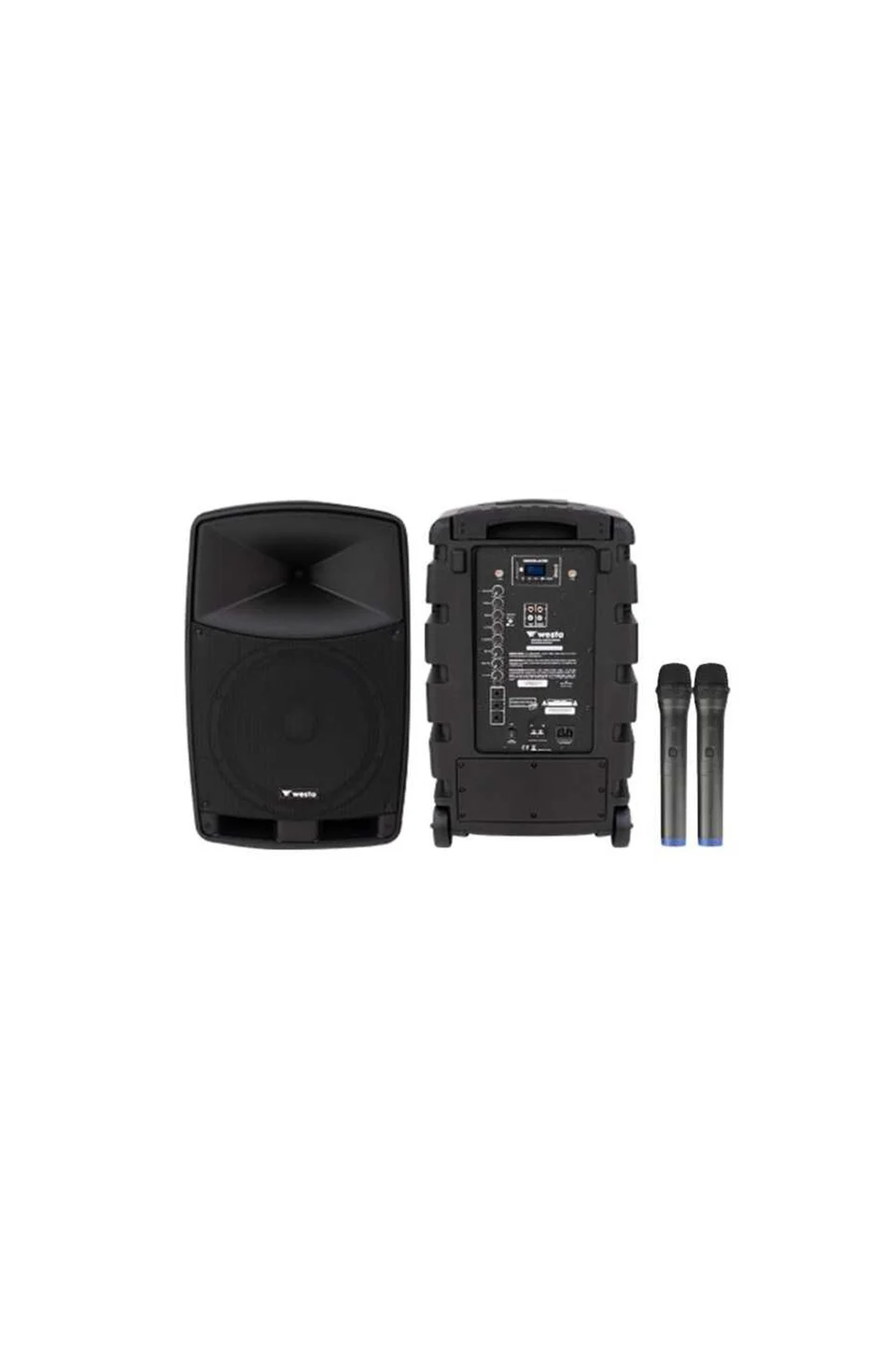 Mastertech MTA-150 15 inc 2 Yollu Şarjlı 350W Aktif Portatif Ses Sistemi (2x El)