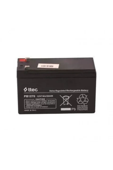 Mervesan MRW-12/7 12 volt 7 AH 12 Volt 7Ah Kuru Bakımsız Akü