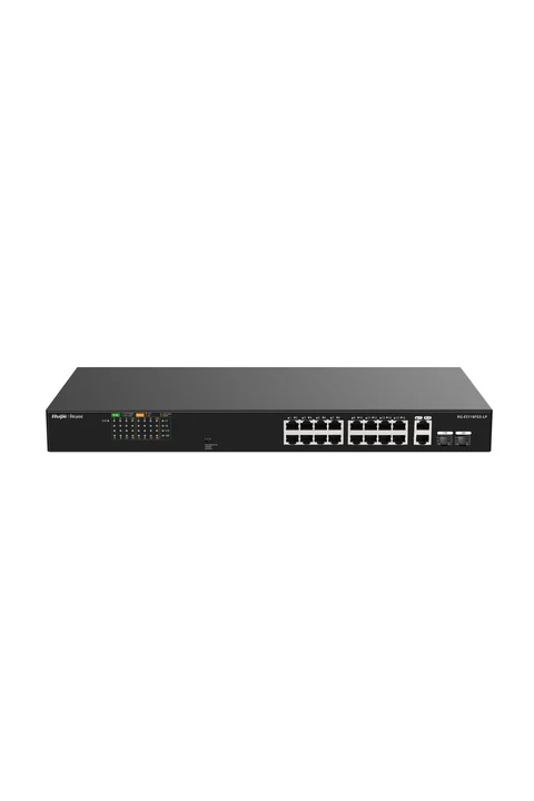 Reyee RG-ES118FGS-LP 16 Port 100Mbps PoE, 2 Port GB RJ45/1 SFP Combo Ports Yönetilmez PoE Switch