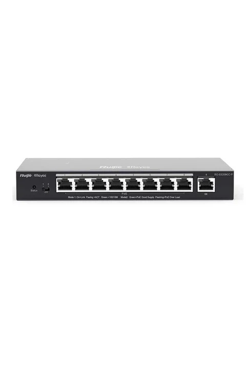 Reyee RG-ES209GC-P 8 Port Gigabit PoE, 1 Port GB Uplink Ports Smart PoE Switch
