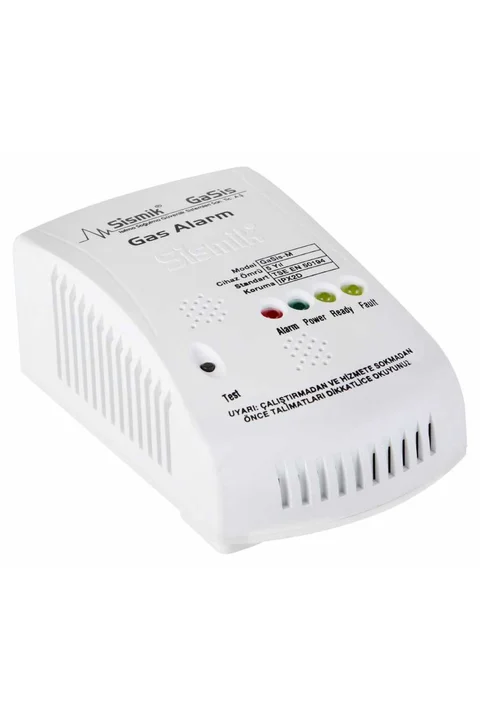 Sismik GaSis-M Metan, LPG ve Doğalgaz Alarm Dedektörü - (220V)