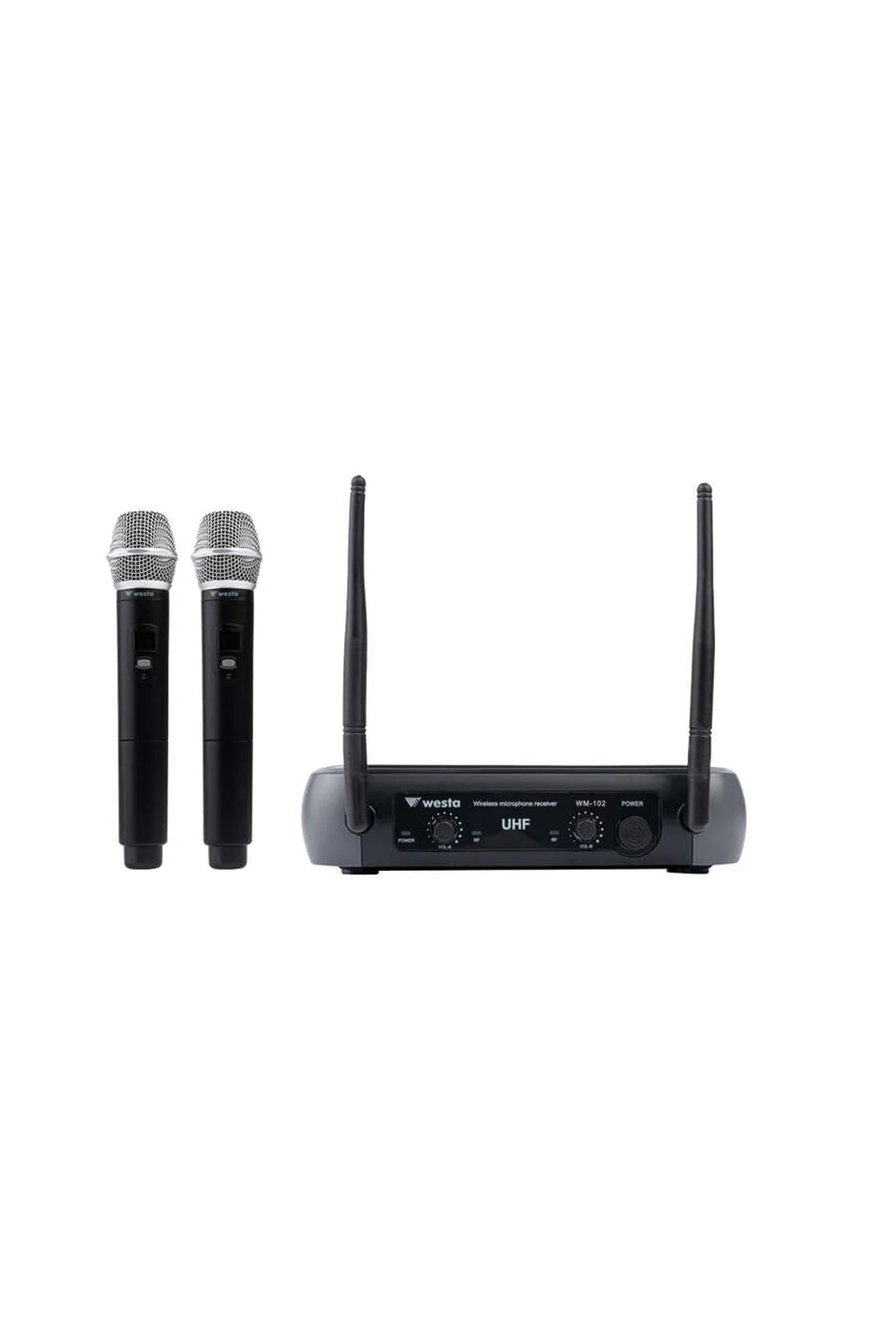 Westa WM-102H 2 Kanal UHF El Mikrofon Seti
