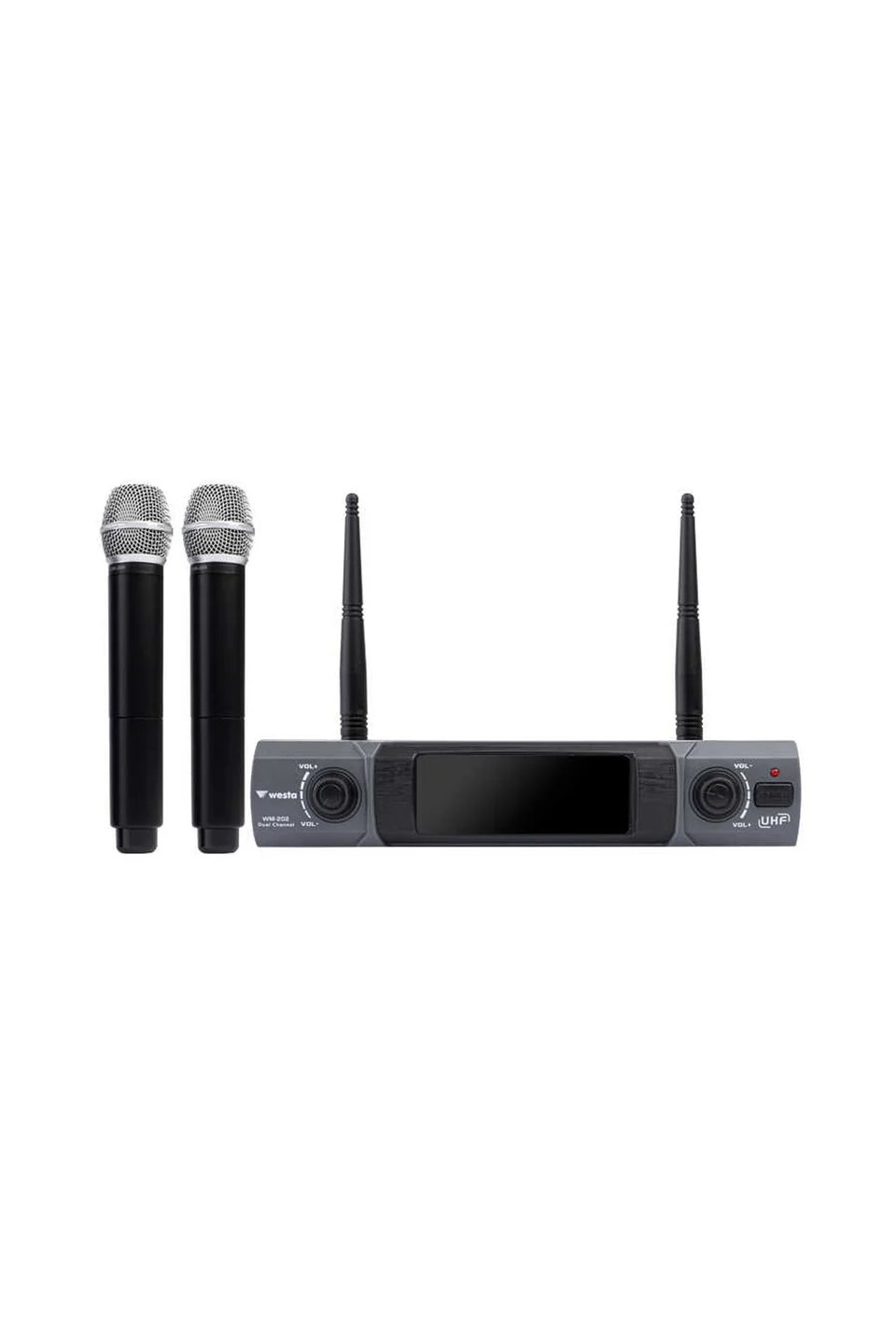 WM-202H Westa 2 Kanal UHF El Mikrofon Seti
