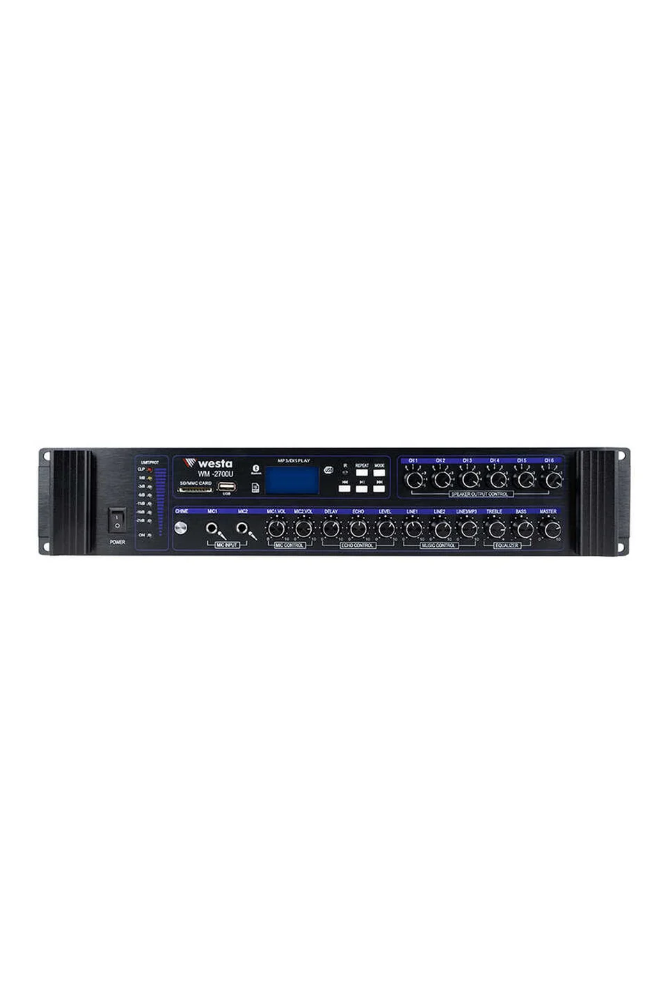 Westa WM-2500U 500 Watt 6 Zone Mixer Amfi