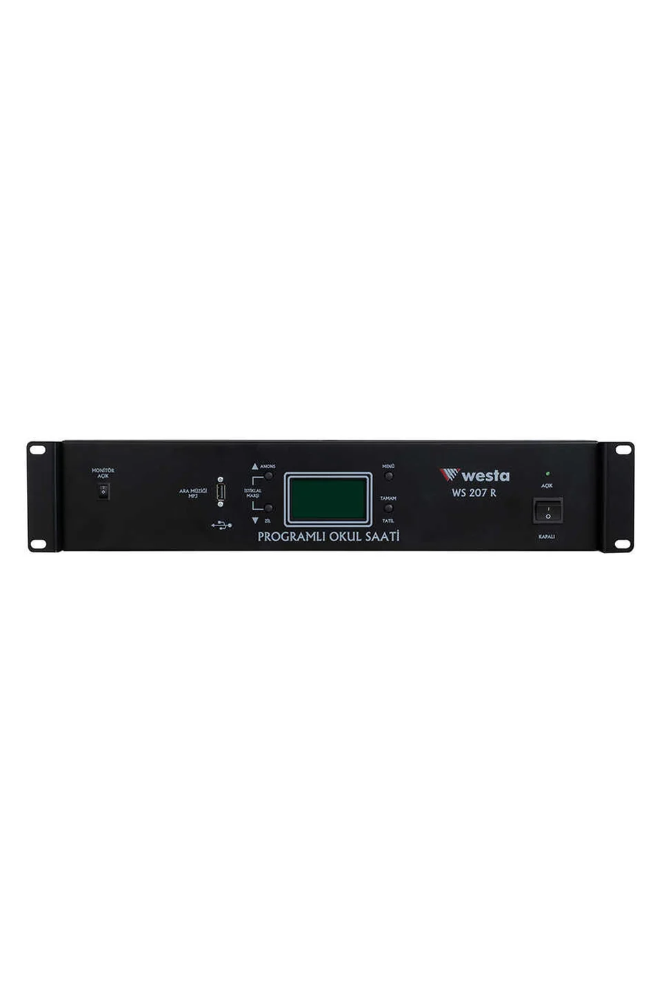 Westa WS-207R USB Girişli Akıllı Okul Saati Rack Tipi