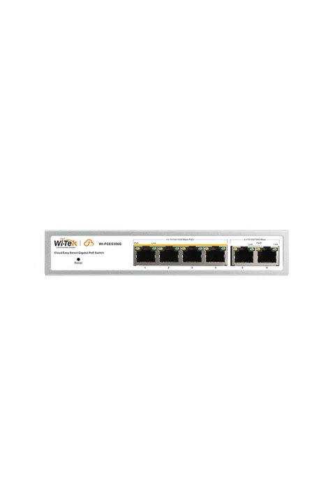 Wi-Tek WI-PCES306G V2 4 Port GE PoE + 2 Port GE Uplink 60W Cloud Switch