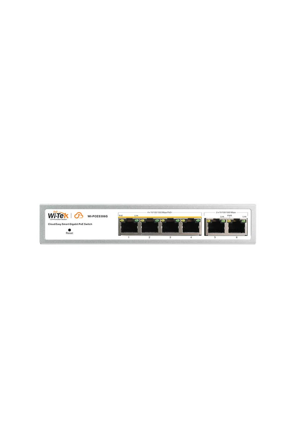 Wi-Tek WI-PCES306G V2 4 Port GE PoE + 2 Port GE Uplink 60W Cloud Switch