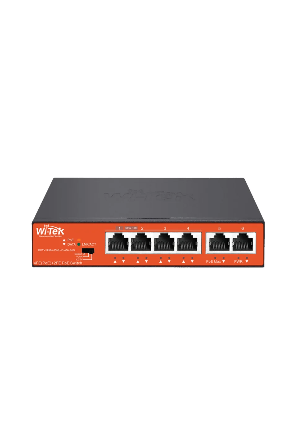 Wi-Tek WI-PS205 V2 4 Port Poe 250Mt. Mesafe Hi-Poe Switch