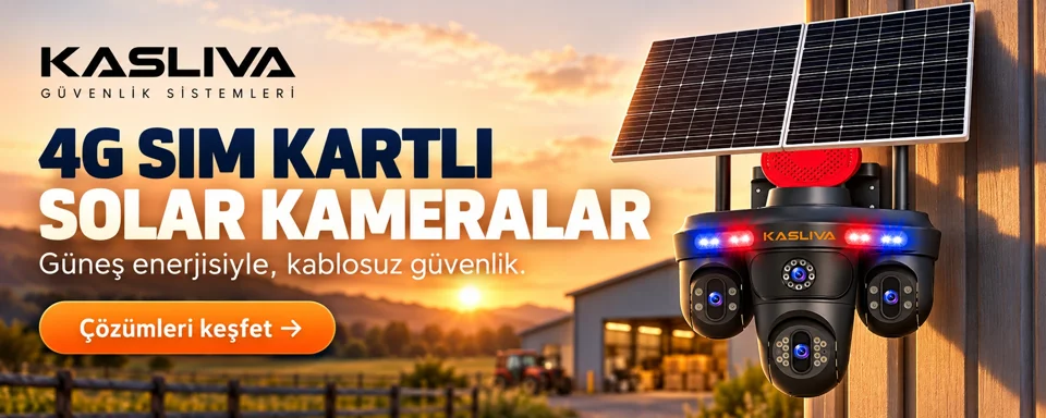 4G SIM Kartlı Solar Kameralar