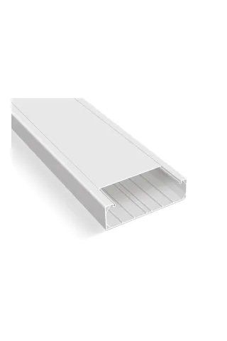 001 003 250070 20 00 Mutlusan 250X70 mm KapalÄ± Tip Beyaz Kablo KanalÄ±