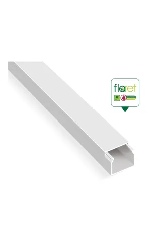 001 060 040040 20 00 Mutlusan 40X40 mm KapalÄ± Tip Beyaz Kablo KanalÄ±