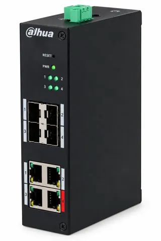 Dahua HS4408-4ET-96 Endüstriyel PoE Switch