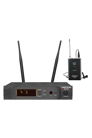 Decon DM-510T UHF Dijital Çift Anten 100 Kanal Yaka Tipi Telsiz Mikrofon