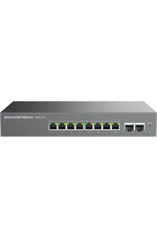 Grandstream GWN7721P 8 Port 2,5 Gigabit RJ45 + 2 Port 10 Gigabit SFP+ Port 130Watt Poe