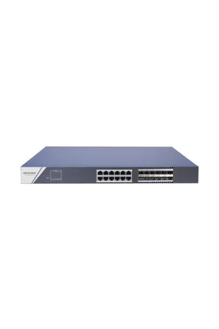 Hikvision DS-3E0524TF (B) 24 Port Gigabit Yönetilemeyen SFP/Bakır Switch