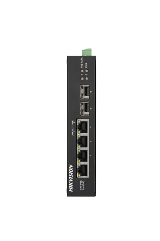 Hikvision DS-3T0506HP-E/HS 6 Port Gigabit Endüstriyel Yönetilemez POE Switch