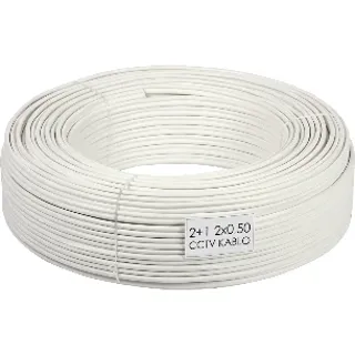 Kasliva KL-CCTV-4-1-100M 4+1 2x0,50 CCTV Kablo 100 Metre