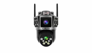 Kasliva KL-S322 4MP 2 Kameralı PTZ WiFi Sirenli Kamera
