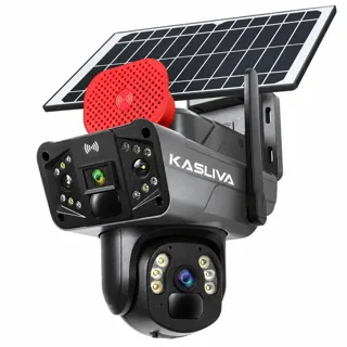 Kasliva KL-S427 6MP 2 Kameralı Solar PTZ Sim Kartlı AOV Kamera