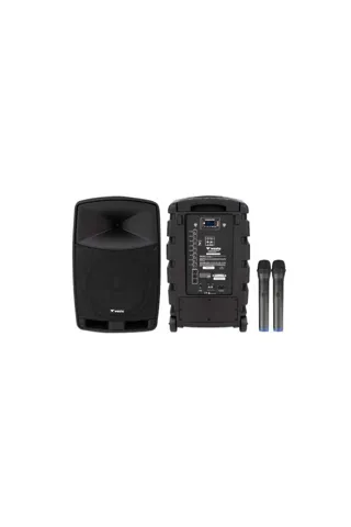 Mastertech MTA-150 15 inc 2 Yollu Şarjlı 350W Aktif Portatif Ses Sistemi (2x El)