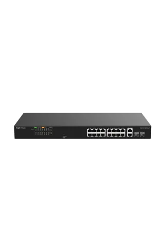 Reyee RG-ES118FGS-LP 16 Port 100Mbps PoE, 2 Port GB RJ45/1 SFP Combo Ports Yönetilmez PoE Switch