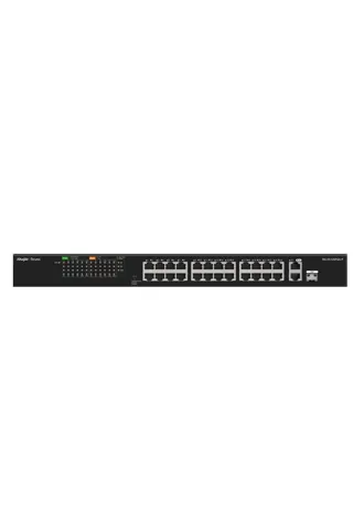 Reyee RG-ES126FGS-P 24 Port 100Mbps PoE, 1 Port GB RJ45/1 SFP Combo Uplink Ports Yönetilmez PoE Switch