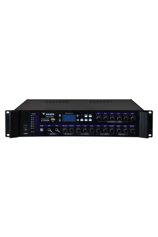 Westa WM-2120U 120 Watt LCD Ekran 6 Bölge USB/MP3/Bluetooth Hat Trafolu Mikser Amplifier