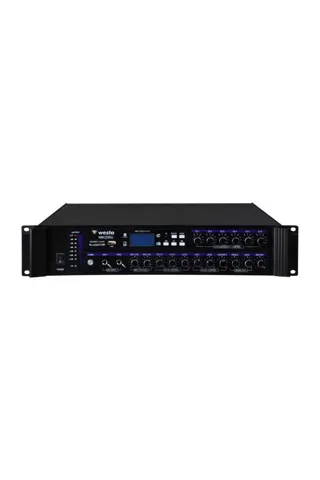Westa WM-2250U 250 Watt LCD Ekran 6 Bölge USB/MP3/Bluetooth Hat Trafolu Mikser Amplifier