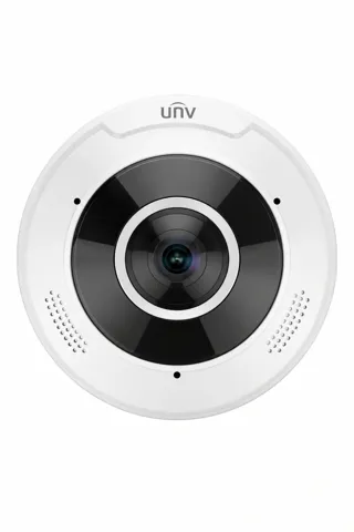 UNV IPC868ER-VF18-B 12 MP Balıkgözü IP Kamera, Sesli, Hoparlörlü